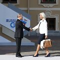Rusijos prezidentas Vladimiras Putinas ir Tarptautinio Valiutos Fondo direktorė Christine Lagarde