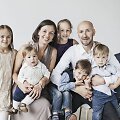 Salinių &scaron;eima. Nuotraukoje trūksta jauniausios narės Marijos