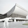 Rekonstruotų Sporto rūmų vizualizacija 