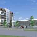 Taip atrodys &bdquo;Lidl&ldquo; projektuojamas daugiabutis ir parduotuvė &Scaron;iaurės prospekte, Klaipėdoje