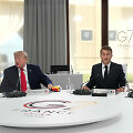 Donaldas Trumpas, Emmanuelis Macronas, Volodymyras Zelenskis / AFP