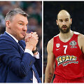 &Scaron;arūnas Jasikevičius ir Vassilis Spanoulis