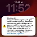 Prane&scaron;imas apie perspėjimo sistemos patikrinimą
