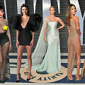 &bdquo;Oskarų&ldquo; dūzgių vie&scaron;nios (i&scaron; kairės): Bleona Qereti, Kendall Jenner, Rosie Huntington-Whiteley, Alesandra Ambrosio ir Paris Jackson