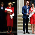 Princas Charlesas ir princesė Diana su naujagimiu sūnumi Harry (1984 m.) ir princas Williamas su Kembridžo hercogiene Catherine ir sūnumi