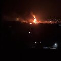 Gaisras naftos saugykloje laikinai okupuotame Luhanske