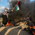 Palestiniečiai protestuotojai