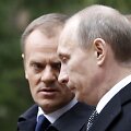 Donaldas Tuskas ir Vladimiras Putinas