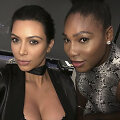 Kim Kardashian ir Serena Williams