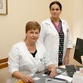 Kėdainių ligoninėje dirbanti gydytoja geriatrė Rasa Maselienė ir slaugytoja Gražina Petrusevičienė