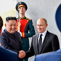 Kim Jong Unas ir Vladimiras Putinas