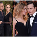 Angelina Jolie ir Bradas Pittas, Amber Heard ir Johnny Deppas bei Lady Gaga ir Tayloras Kinney