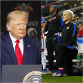 Donaldas Trumpas ir Megan Rapinoe