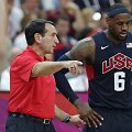 Mike'as Krzyzewskis ir LeBronas Jamesas