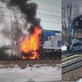 Traukinių ir automobilio avarija Lenkijoje