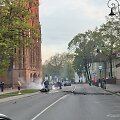 Motociklo ir &bdquo;Porsche&ldquo; avarija prie &scaron;v. Onos bažnyčios