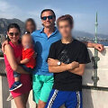 Andrejus Ku&scaron;levičius ir Irina Dvizova per atostogas su vaikais