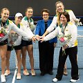 Billie Jean King su Lietuvos moterų teniso rinktine