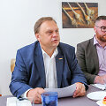 Valdas Sutkus, LVK prezidentas (k.) Marius Dubnikovas, LVK Mokesčių komisijos pirmininkas (d.)