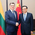 Lietuvos premjeras Algirdas Butkevičius ir Kinijos premjeras Li Keqiang 