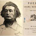 Poetas Adomas Mickevičius ir jo pirmosios knygos antra&scaron;tinis puslapis