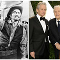 Kirkas Douglasas 1971-ųjų filme filme &bdquo;A Gunfight&ldquo; ir su sūnumi Michaelu 2012 metais &bdquo;Oskarų&ldquo; vakarėlyje