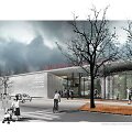 Naujosios Vilkavi&scaron;kio autobusų stoties vizualizacija