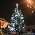 Skaudvilėje įžiebta Kalėdų eglė