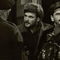 Kadras i&scaron; sovietinio propagandinio filmo &bdquo;Ignotas grįžo namo&ldquo; 