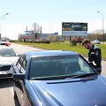 Klaipėdoje buvo tikrinama, kaip vairuotojai paiso &scaron;viesoforo signalų.
