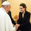 Angelina Jolie su popiežiumi Pranci&scaron;kumi