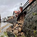 &Scaron;vėk&scaron;noje trečiadienį pažiro istorinė atraminė kelio sienelė.