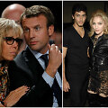 Emmanuelis Macron su žmona Brigitte ir Madonna su buvusiu draugu Jesusu Luzu