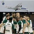 Atėnų &bdquo;Panathinaikos&ldquo; į Kauną atskrido nedideliu propeleriniu ATR72 lėktuvu