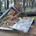 Audros padariniai Panevėžio kapinėse
