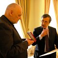 E.Nekro&scaron;ius ir Italijos ambasadorius Taliani de Marchio su žmona Letizia
