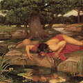 Johno Williamo Waterhouse'o paveikslas &bdquo;Echonė ir Narcizas&ldquo;