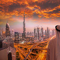 Dubajus. Tolumoje matosi Burj Khalifa