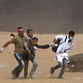 Pasienyje su Gazos Ruožu nuo Izraelio ugnies žuvo palestinietis