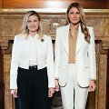 Olena Zelenska ir Melania Trump