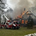 Veliuonos miestelyje užsiliepsnojo senoji mokykla
