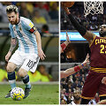 Lionelis Messi ir LeBronas Jamesas