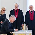 Generalinės prokurorės pavaduotojų Artūro Urbelio (kairėje) ir Kastyčio &Scaron;ik&scaron;nio priesaikas priėmė prezidentas Gitanas Nausėda