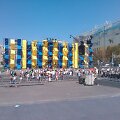 Kijevas. Ukraina &scaron;venčia nepriklausomybę, tačiau tikisi &scaron;vęsti ir Pergalės dieną