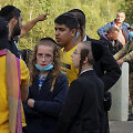 Žydų piligrimai prie sienos su Ukraina