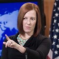 JAV valstybės departamento atstovė Jen Psaki