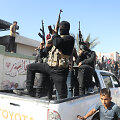 &bdquo;Hamas&ldquo; kovotojai / Abed Rahim Khatib / dpa/picture-alliance