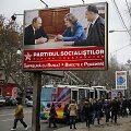 Socialistų partijos plakatas Moldovoje