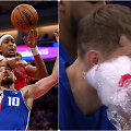 Domantas Sabonis sugėrė smūgį į veidą