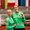 Rasa Ažukiene ir fechtuotoja Paulina Bajorunaitė-Stauskė.
